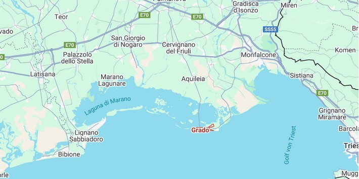 Karte-Grado-Italien