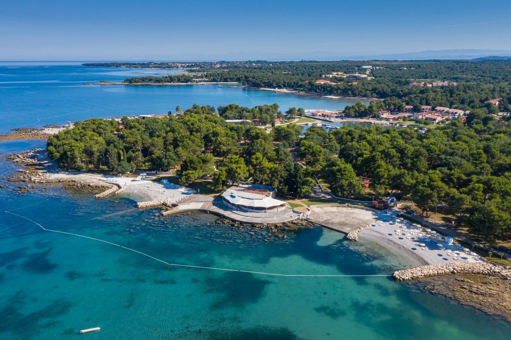 Panoramabild in Istrien Kroatien