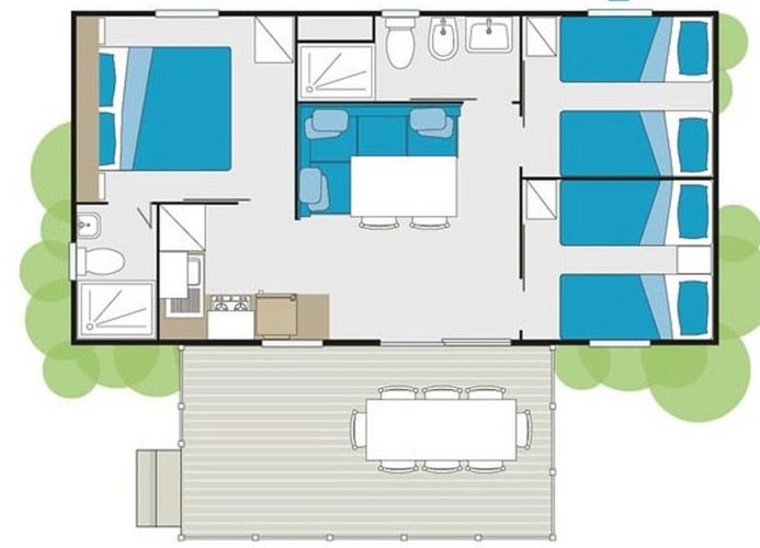 Feriendorf Isamar Mobilehome Giove XXL