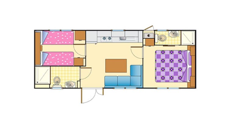 Feriendorf Le Tamerici Mobilehome Asinara