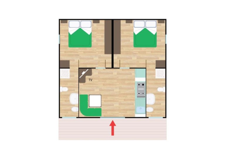 Feriendorf Pino Mare Mobilehome 48