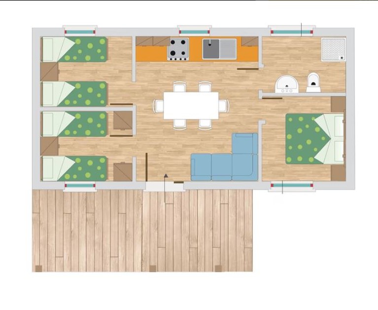 Ferienpark Rosapineta Sud Mobilehome C6