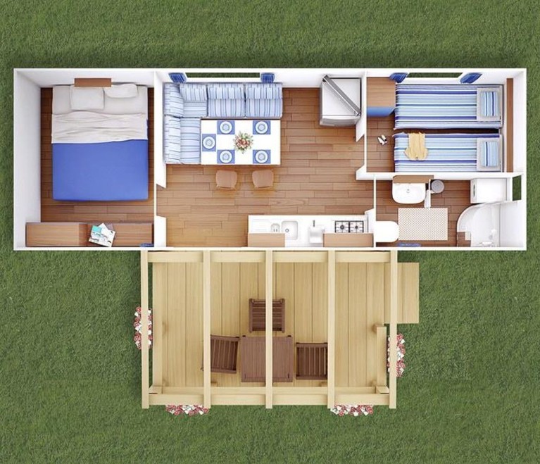 Ferienanlage Park Umag Mobilehome Parkside CMA4P2