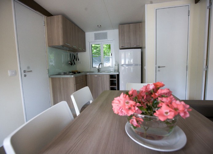 Camping Smeraldo Dormeletto Mobilehome Luxury mit Seeblick