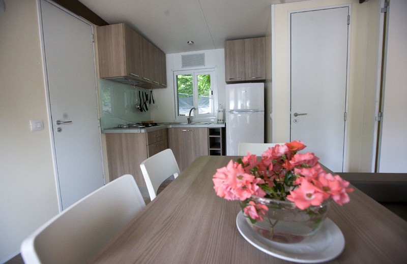 Camping Smeraldo Dormeletto Mobilehome Luxury mit Seeblick