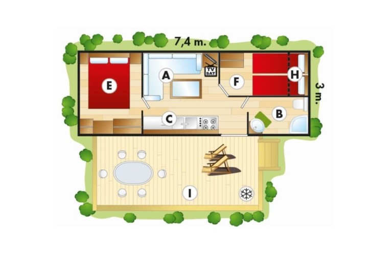 Ferienanlage Vela Blu Mobilehome Torcello Plus Gold Holiday