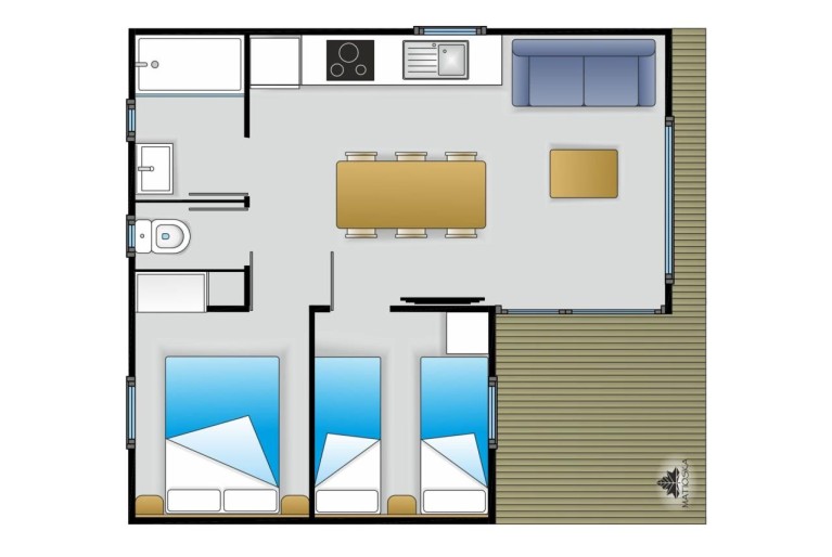 Feriendorf Els Pins Mobilehome Plus 2AC