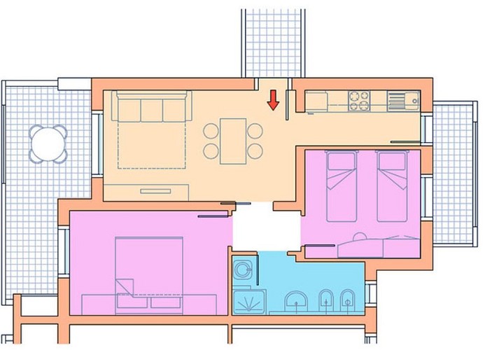 Villaggio A Mare Dreizimmer-Wohnung Trilo Pool I6 