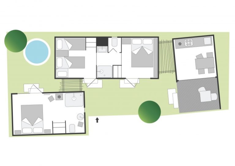 Camping Village Piccola Gardiola Lodge 7 Personen