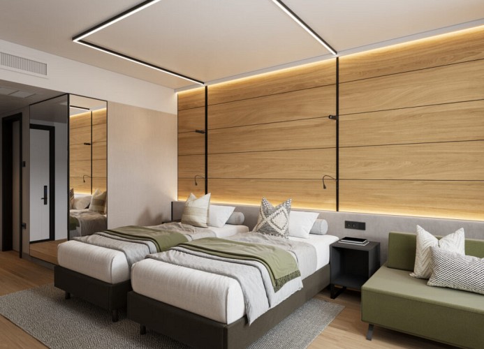 Hotel Pelegrin Plava Laguna Classic Zimmer mit Balkon 3 Pax und Parksicht inkl. Halbpension