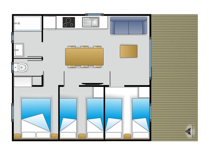 Feriendorf Els Pins Mobilehome Plus 3AC 