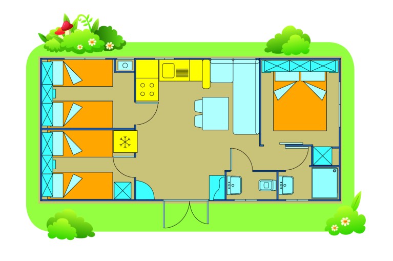 Camping Village Rosapineta Mobilehome Happy Plus