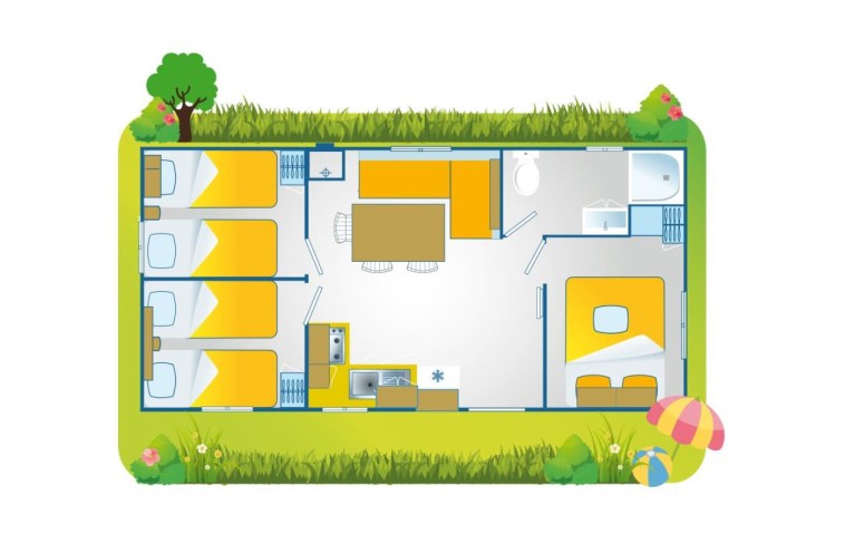 Ferienpark FreeBeach Mobilehome Happy Premium