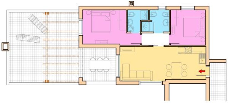 Villaggio A Mare Dreizimmer-Wohnung Trilo Penthouse Superior LIR6