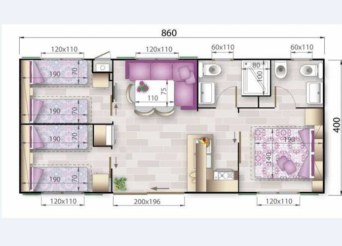 Feriendorf Atlanta Mobilehome Gardenia