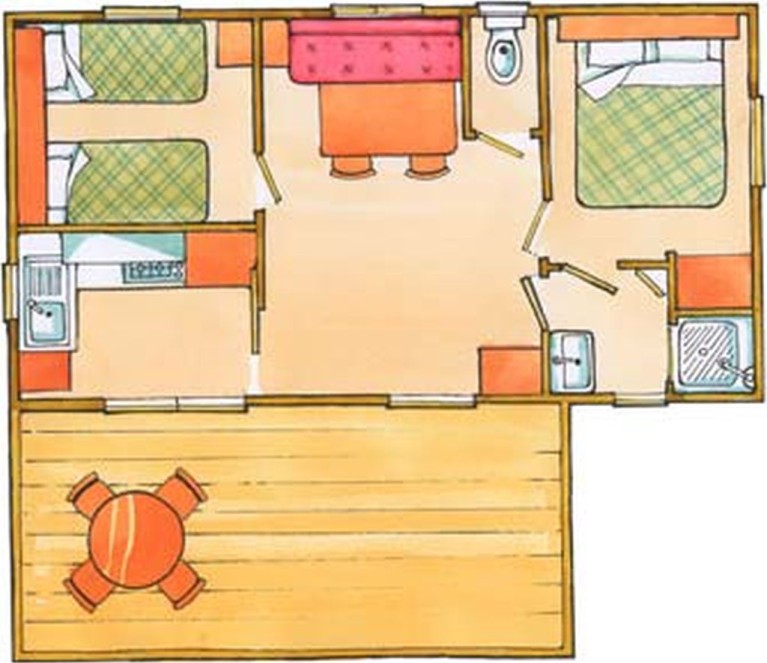 Ferienpark Cesenatico Mobilehome Cottage Riviera
