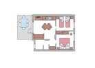 Ferienpark Garda Village Dreizimmer-Bungalow Trilo Comfort 