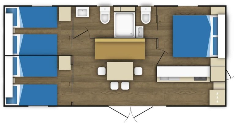 Glamping-Dorf Terme Tuhelj Mobilehome Vita Family