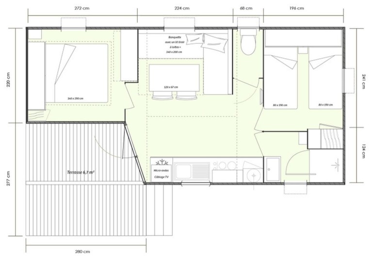 Feriendorf Els Pins Mobilehome Premium 2AC
