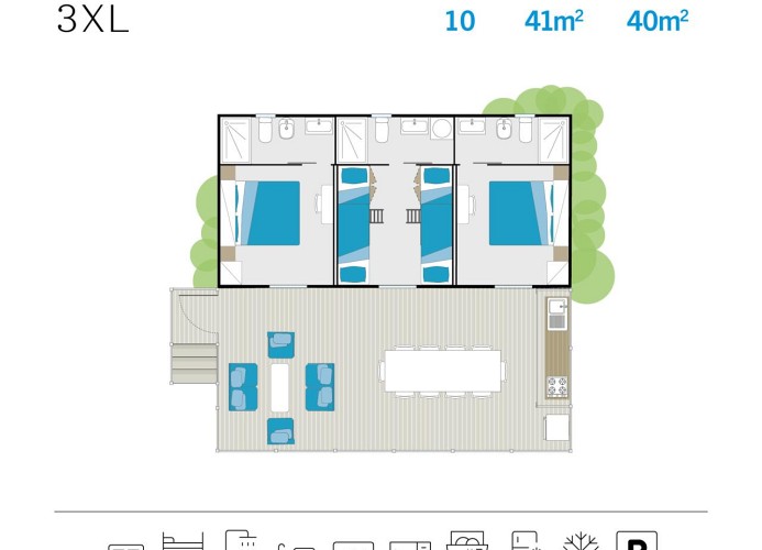 Feriendorf Isamar Mobilehome Nova XXL