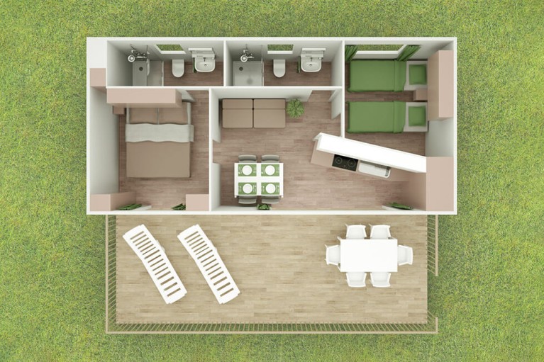 Lanterna Premium Camping Resort Mobilehome Marine Home 4+2