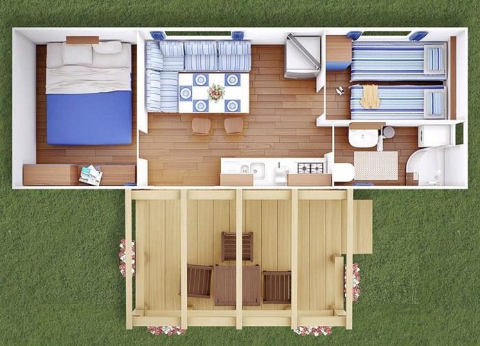 Ferienanlage Park Umag Mobilehome Parkside CMA4P2