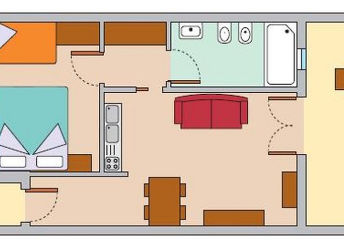 Residenz MareBlu Zweizimmer-Wohnung Bilo C 
