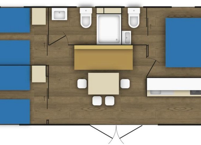Glamping-Dorf Terme Tuhelj Mobilehome Vita Family