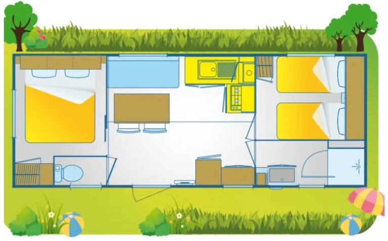 Ferienanlage Balatontourist Füred Mobilehome Happy Comfort