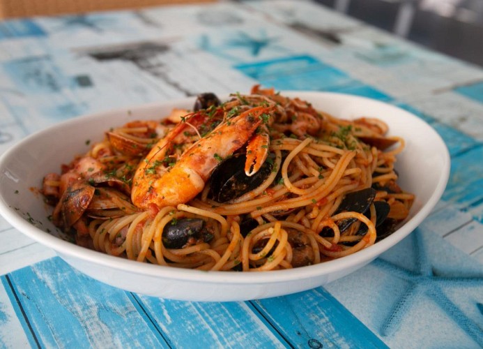 Meeresfrüchte-Spaghetti