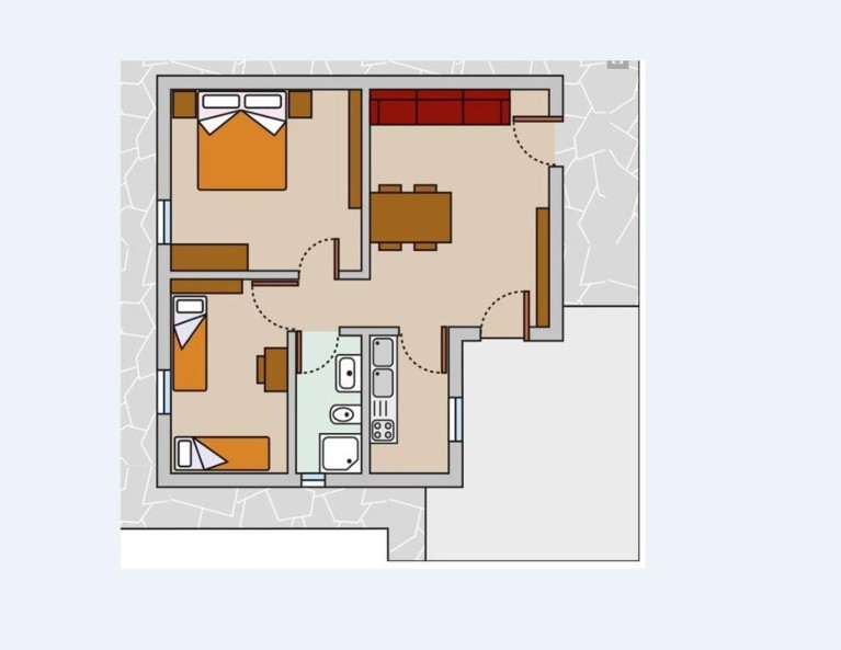 Feriendorf Cisano San Vito Dreizimmer-Bungalow Diamante