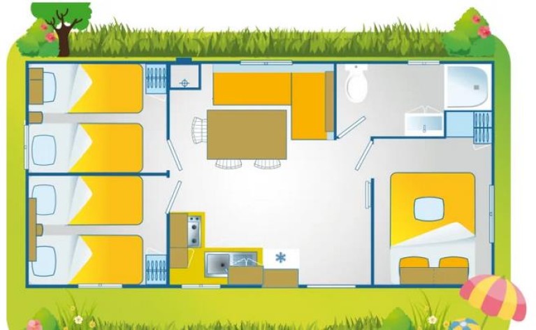 Castello Camping Summer Resort Mobilehome Happy Premium