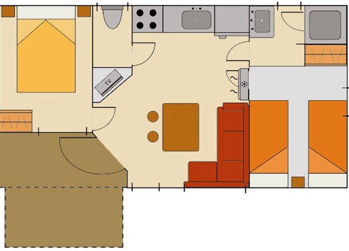 Camping Estival Vendrell Platja Mobilehome Standard