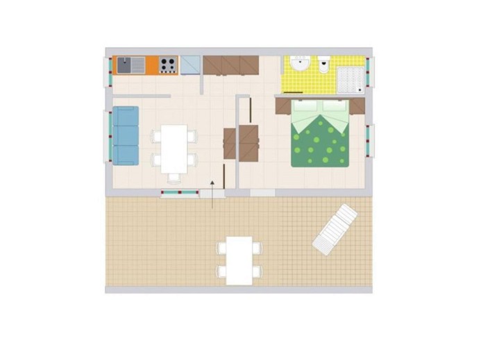 Ferienpark Rosapineta Sud Bungalow 4 