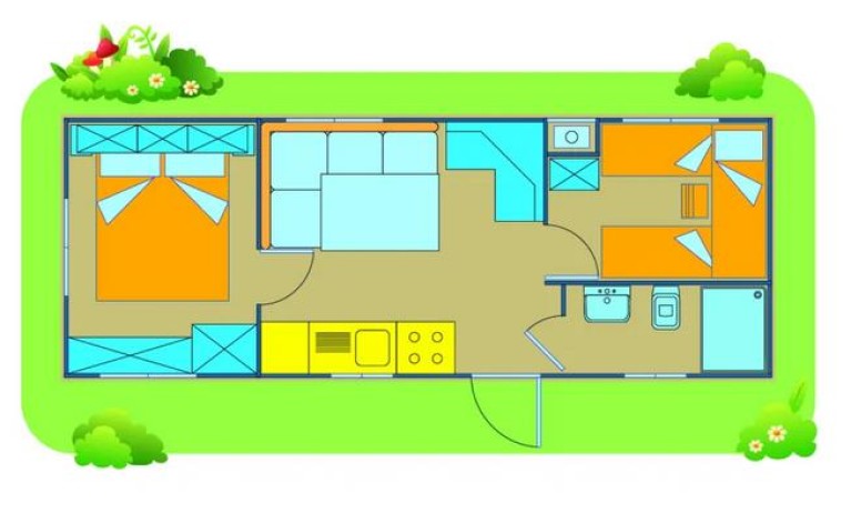 Camping Karavomilos Beach Mobilehome Happy Easy