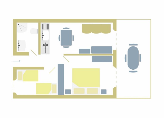 Residenz Campi Dreizimmer-Wohnung Trilo A3