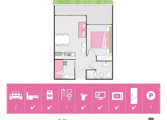 Ferienanlage Isaresidence Dreizimmer-Wohnung Family Studio