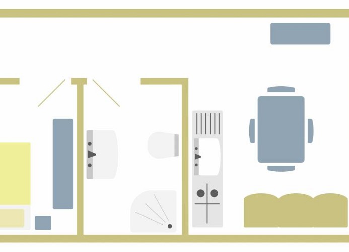 Residenz Campi Zweizimmer-Wohnung Bilo A2
