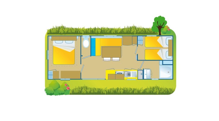Ferienanlage La Masseria Mobilehome Happy Comfort
