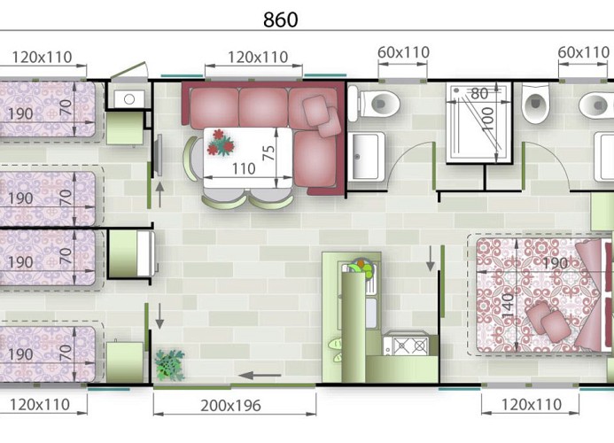 Feriendorf Atlanta Mobilehome Stromboli 