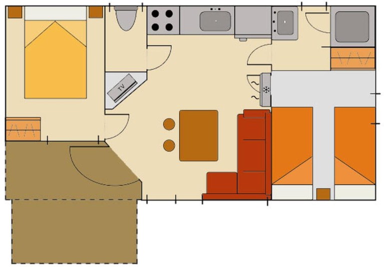Camping Estival Vendrell Platja Mobilehome Standard