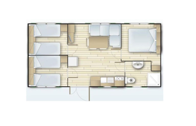 Ferienanlage Classe Mobilehome 6 Hawaii
