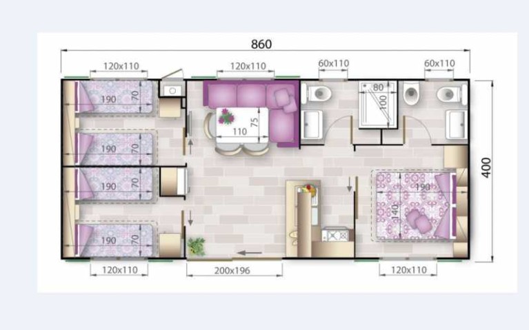 Feriendorf Atlanta Mobilehome Gardenia