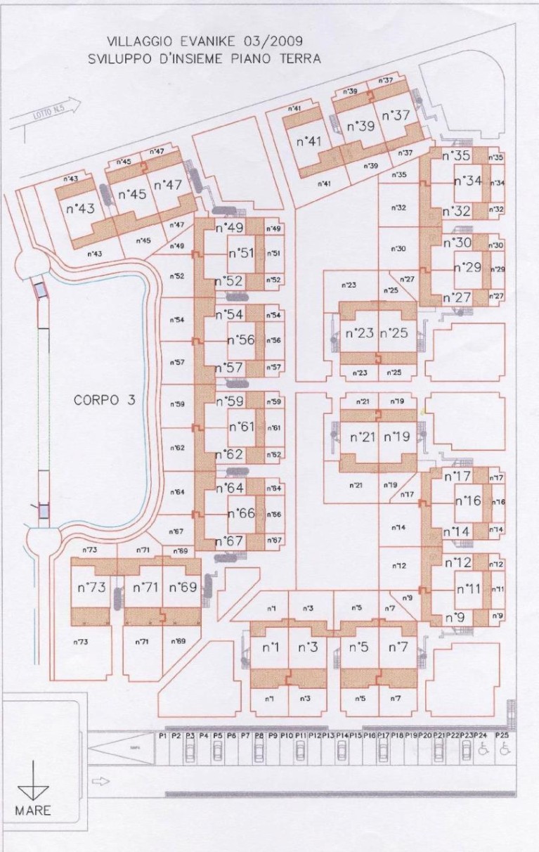 Residenz Evanike Zweizimmer-Wohnung Tipo B1 1S poolseitig (57/59/62)