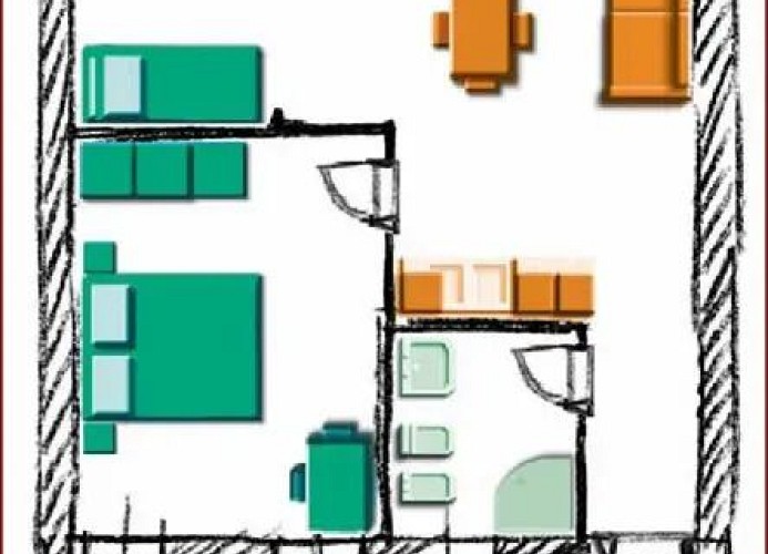 Due Ponti Village Zweizimmer-Wohnung Bilo B
