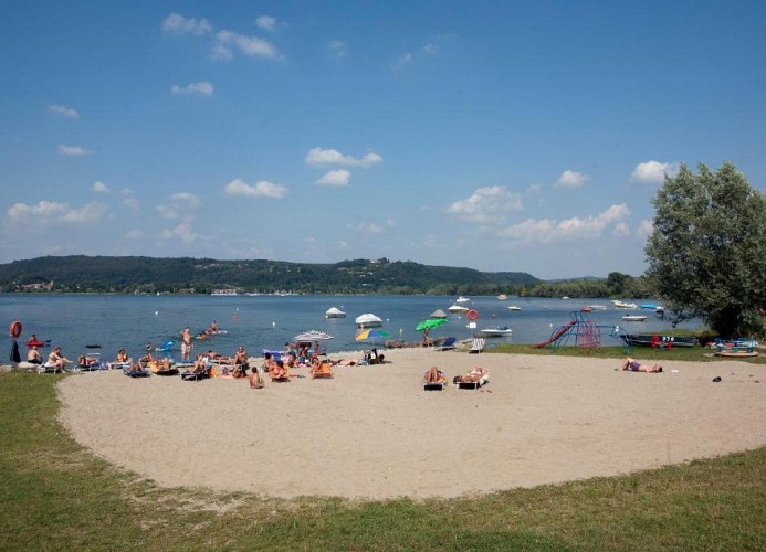 Camping Smeraldo Dormeletto Mobilehome Luxury mit Seeblick