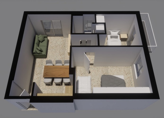 Villa Maria Dreizimmer-Wohnung Trilo