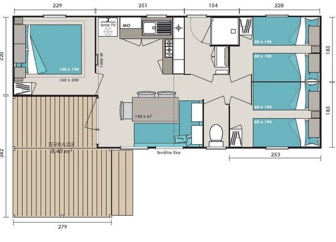 Feriendorf Els Pins Mobilehome Premium 3AC 