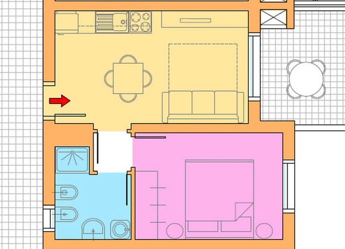 Villaggio A Mare Zweizimmer-Wohnung Bilo HR4