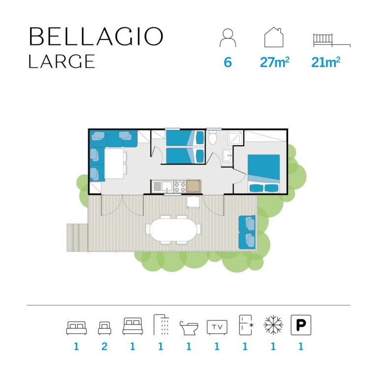 Feriendorf Isamar Mobilehome Bellagio Large